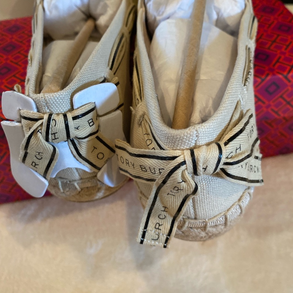 ✨NEW✨Tory Burch Ribbon Espadrille Flats - Picture 6 of 7